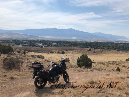 A nice view back on Richfield, UT