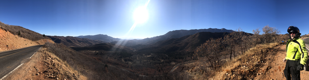 Overlook going up Nebo Loop